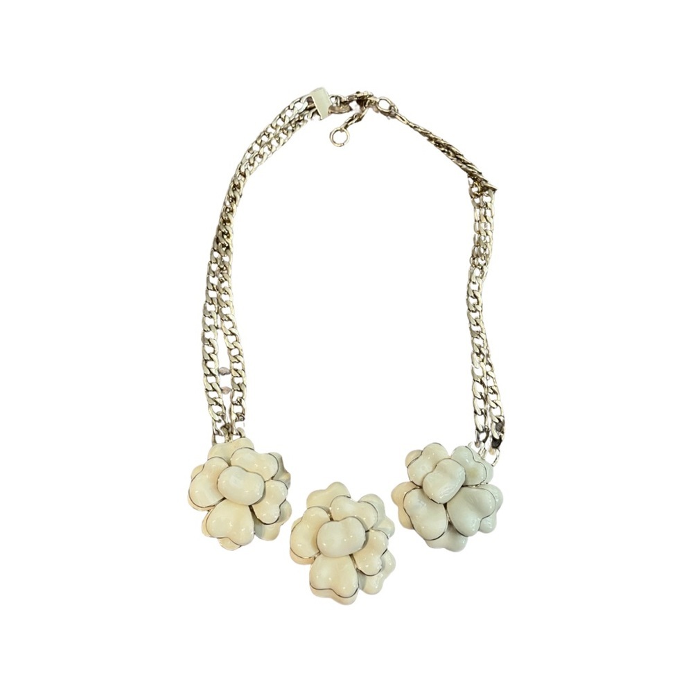 Talbots floral statement necklace